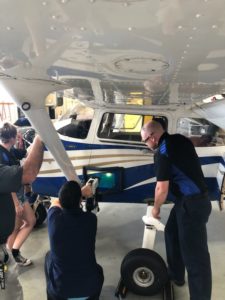 dentCHECK usage on an Embry-Riddle training aircraft.